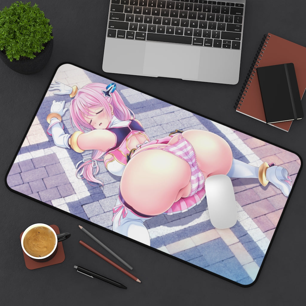 Aigan Tenshi Cheery Pink Big Butt Desk Mat - Non Slip Mousepad