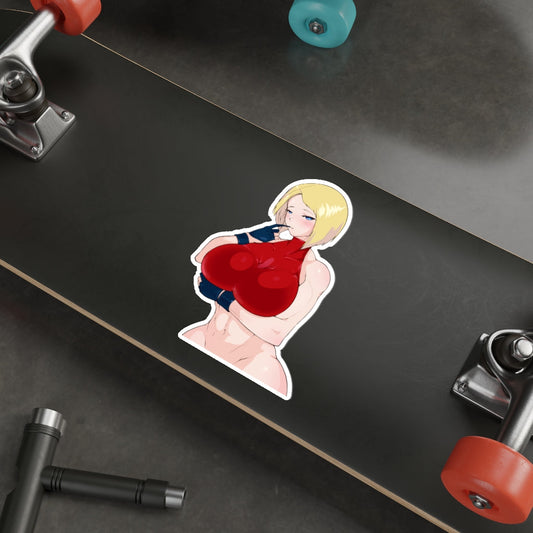 Blue Mary Big Boobs Waterproof Sticker - The King of Fighters Ecchi Vinyl Decal - Fatal Fury Sticker