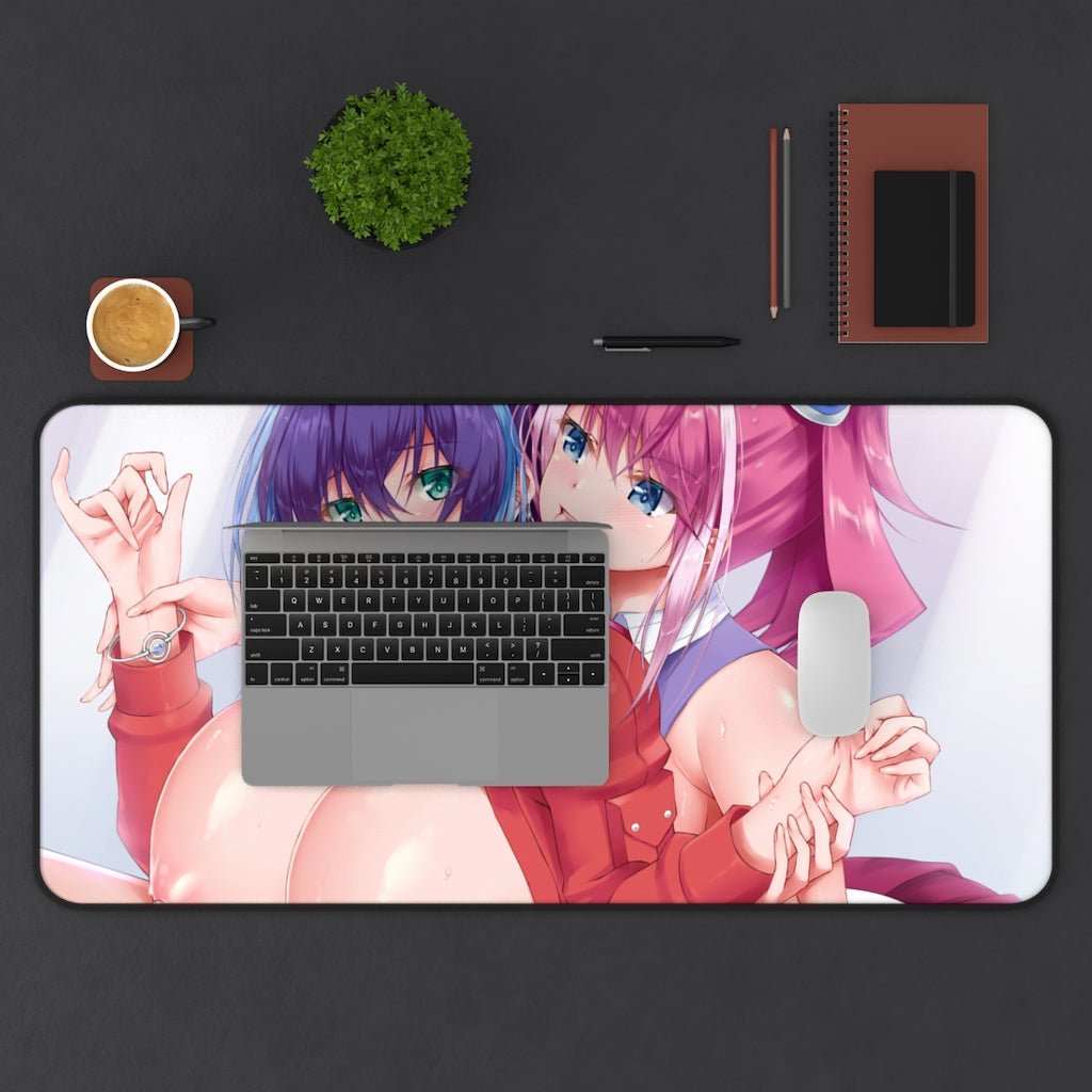 Hiiragi Yuzu and Serena Yugioh Boobs Play Desk Mat - Sexy Anime Girls Mousepad - Gaming Playmat