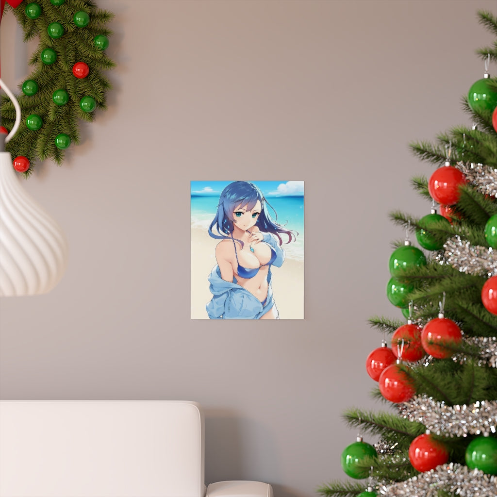 Maria Traydor Bikini Star Ocean Ecchi Poster - Lewd Premium Matte Vertical Poster - Adult Wall Art