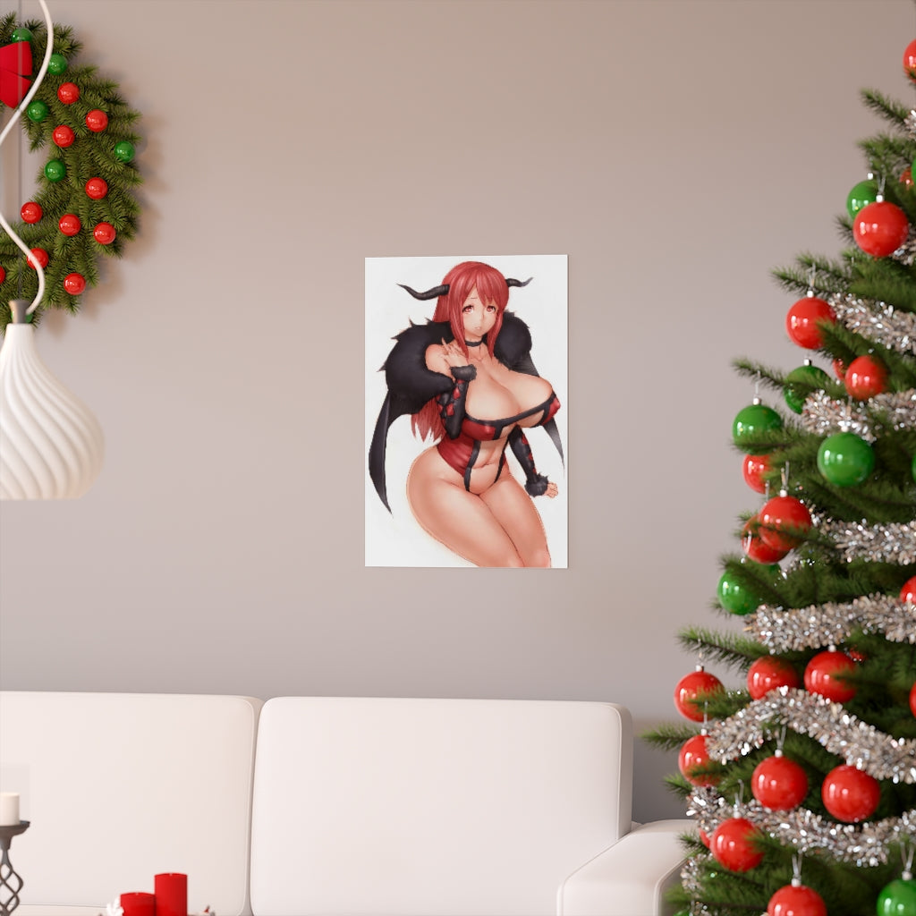 Maou Maoyuu Maou Yuusha Poster - Lewd Premium Matte Vertical Poster - Adult Wall Art