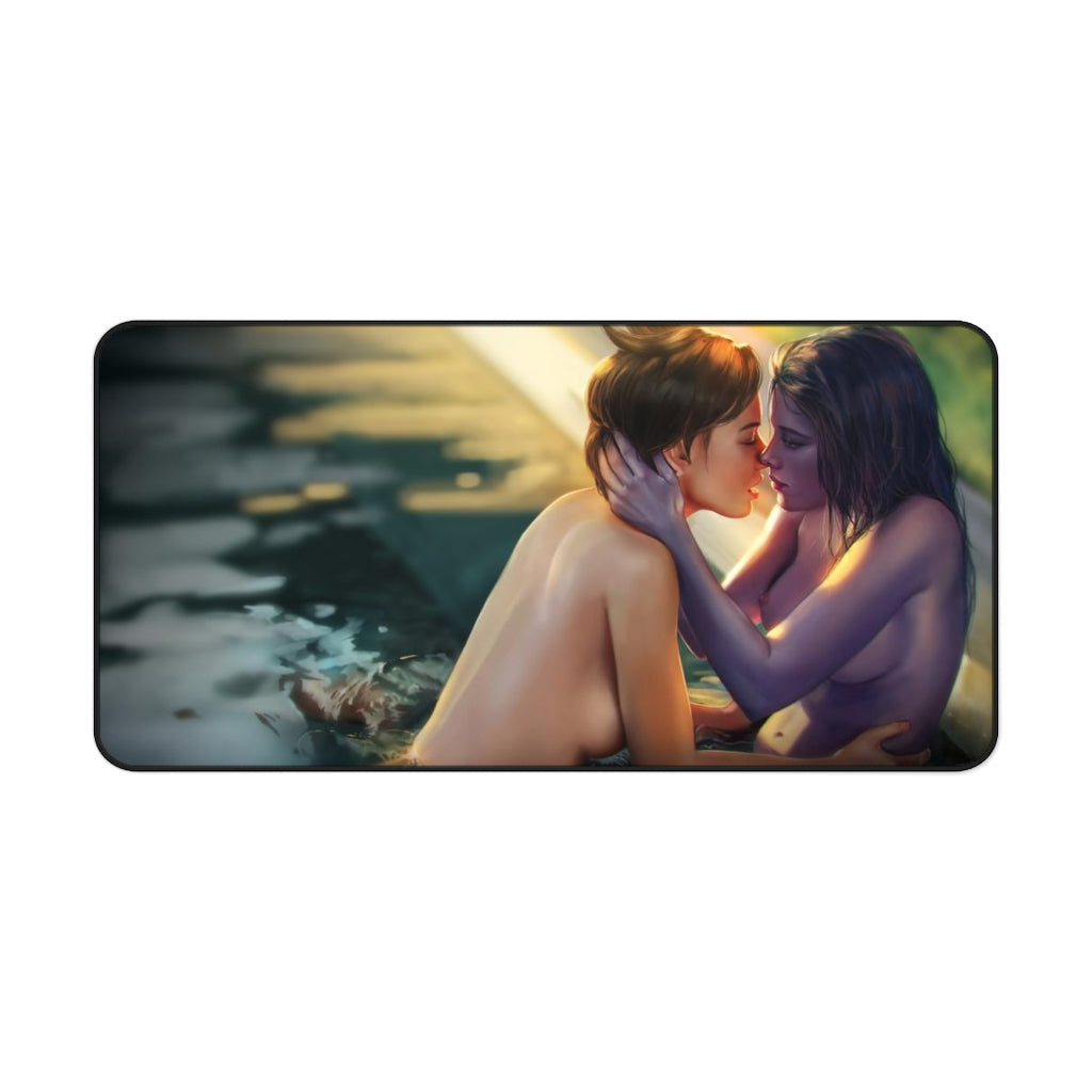 Nude Tracer and Widowmaker Overwatch Desk Mat - Non Slip Mousepad