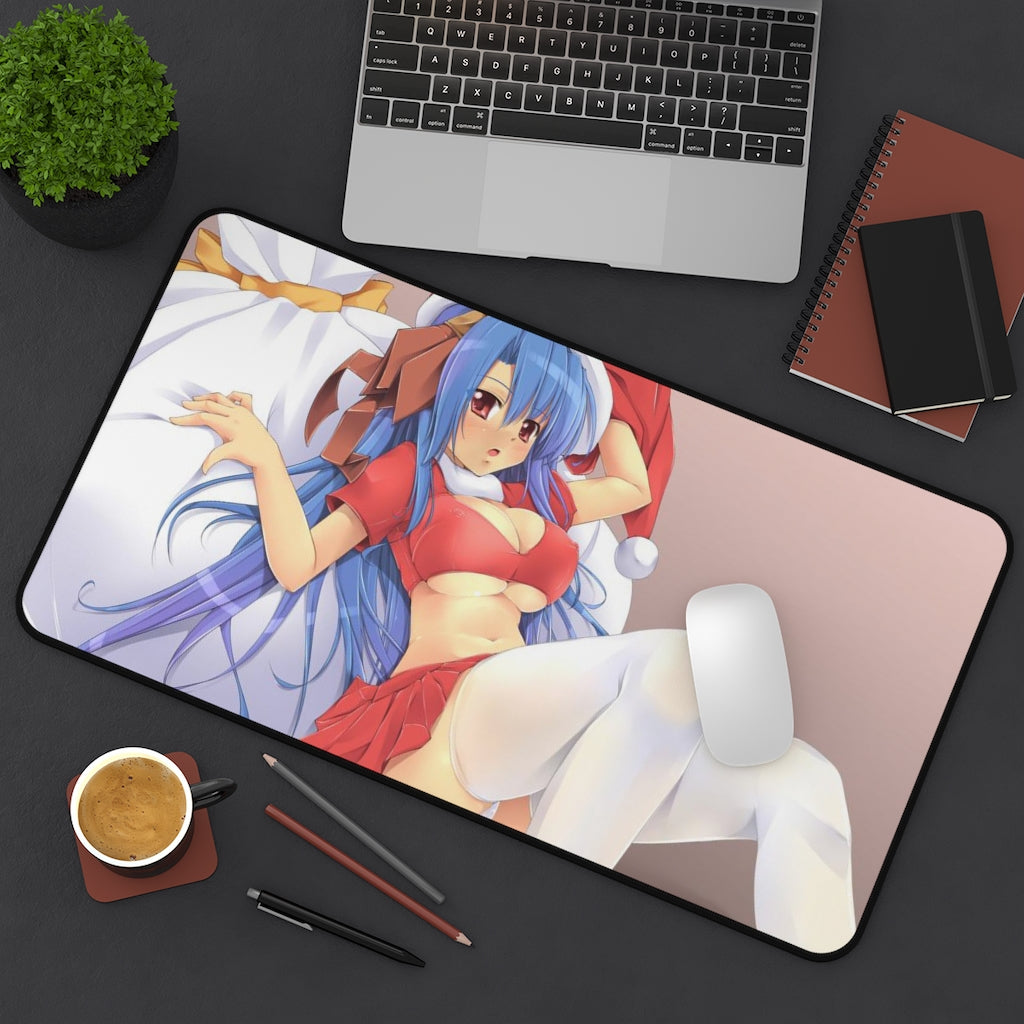 Sexy Santa Rocbouquet Romancing SaGa Desk Mat - Non Slip Mousepad