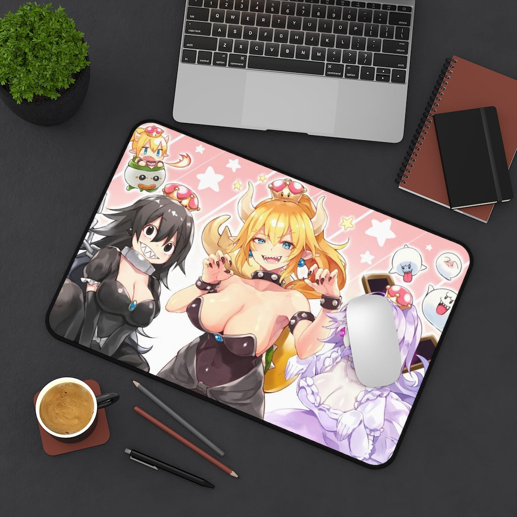 Sexy Bowsette and Booette Anime Mousepad Doujin - Desk Mat - Big Gaming Mouse Pad - MTG Playmat