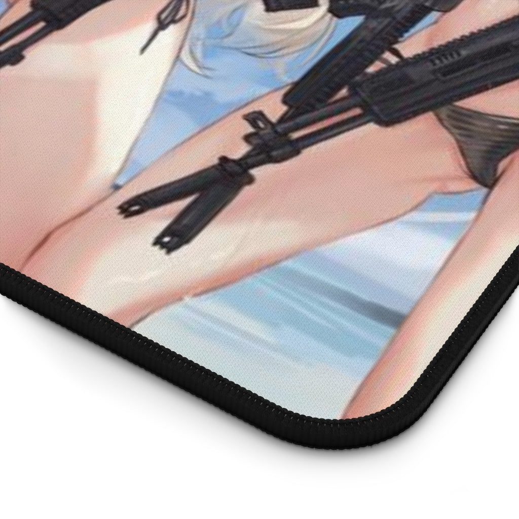 Girls Frontline Ecchi Mousepad - Bikini Waifus Large Desk Mat - Playmat - Girls With Guns