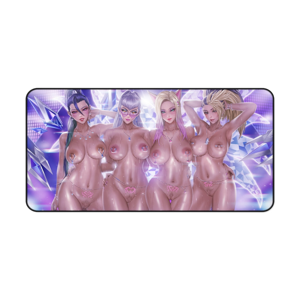 Nude Hentai Waifus League of Legends Desk Mat - Lewd Mousepad - Sexy Anime Girl Playmat