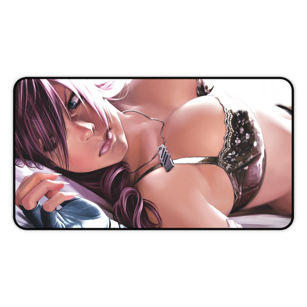 Final Fantasy 13 Sexy Mousepad - Nice Tits Lightning Gaming Desk Mat - Ecchi Playmat