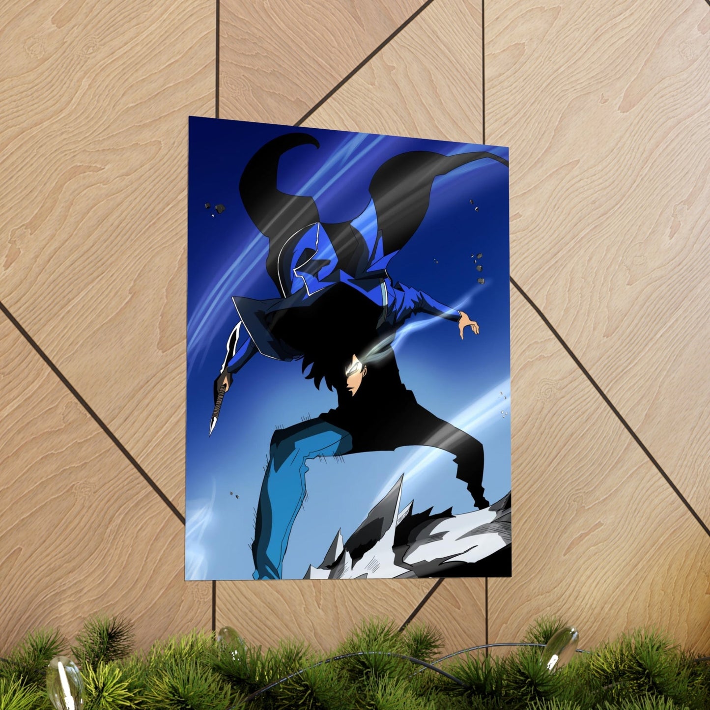 Solo Leveling Poster - Premium Matte Vertical Poster - Manhwa False Ranker Anime Wall Art Decor