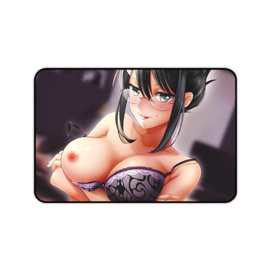 Big Boobs Aiko Yumi Huniepop Desk Mat - Sexy Anime Girl Mousepad - Gaming Playmat