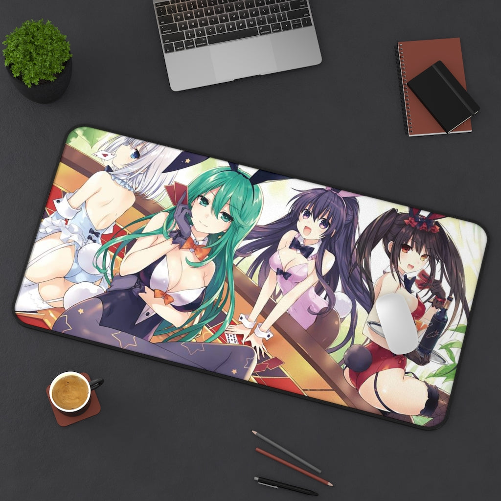 Date A Live Sexy Mousepad - Bunny Girl Waifus Desk Mat - Ecchi Playmat