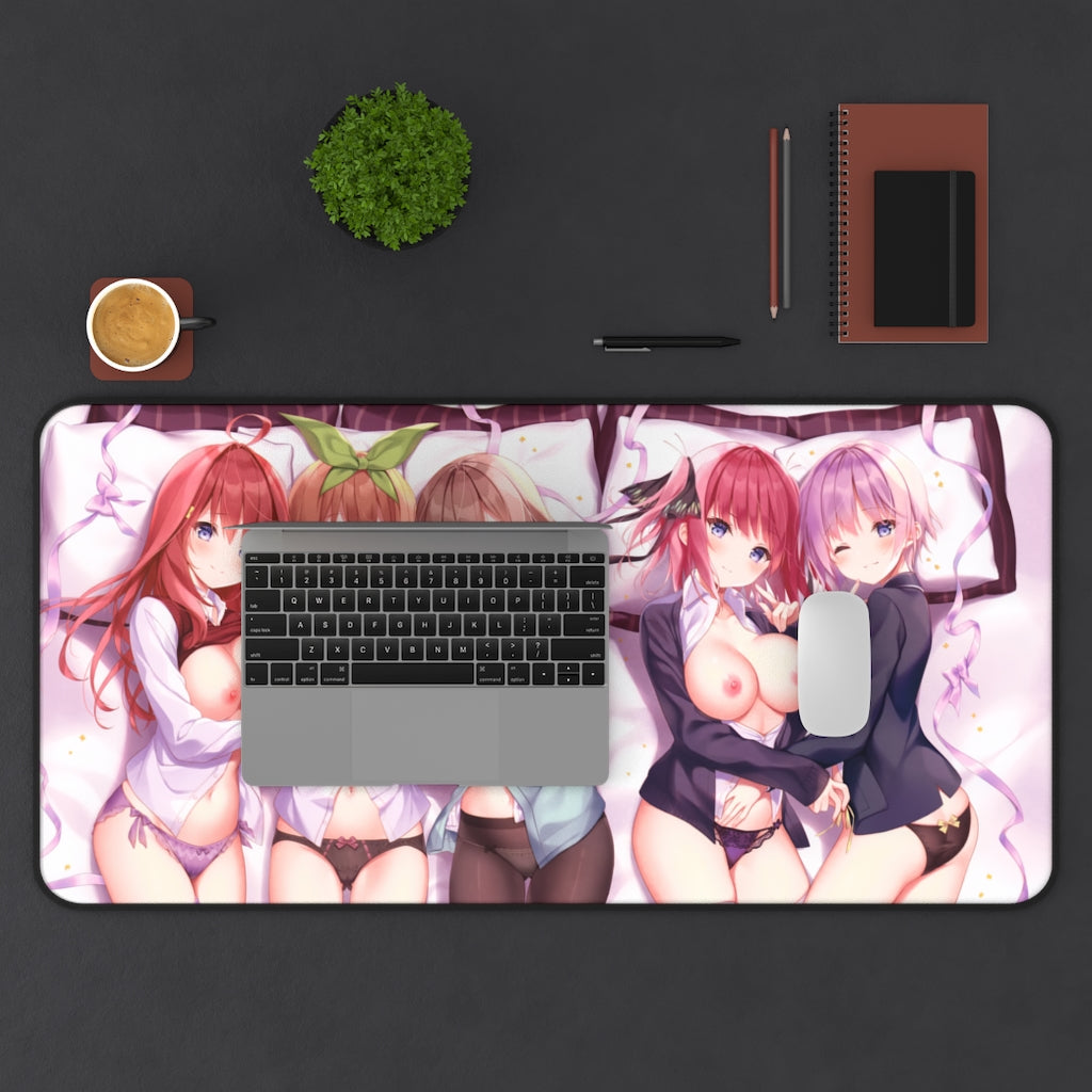 The Quintessential Quintuplets Anime Mousepad - Large Desk Mat - Ecchi Mouse Pad - MTG Playmat