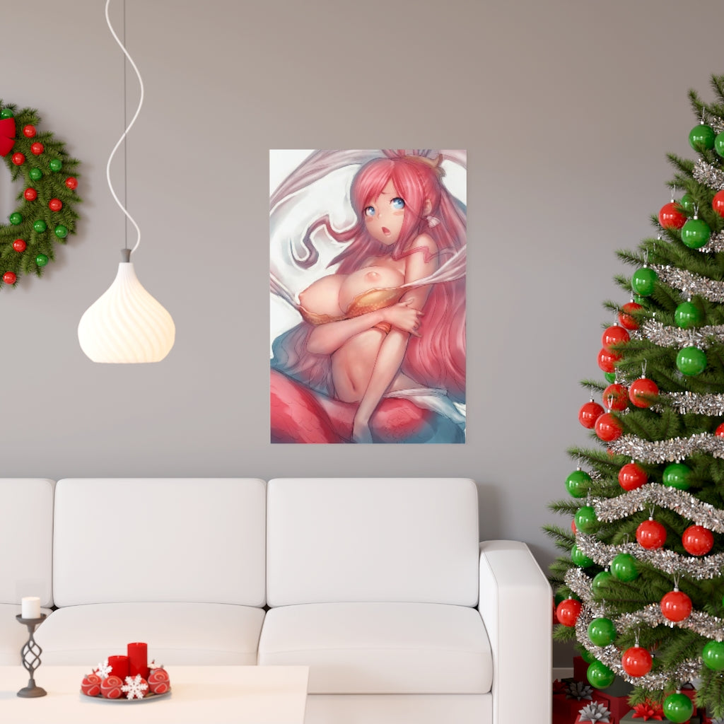 Shirahoshi One Piece Poster - Lewd Premium Matte Vertical Poster - Adult Wall Art