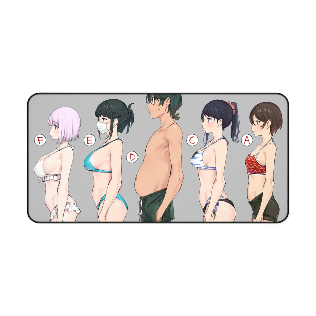 SSSS Gridman Boobs Size Bust Chart Mousepad - Non Slip Desk Mat