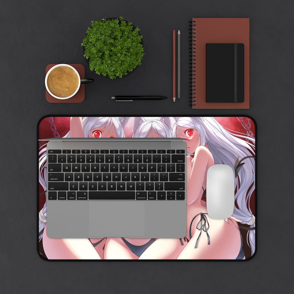 Helltaker Cerberus Bikini Desk Mat - Ecchi Mousepad - MTG Playmat