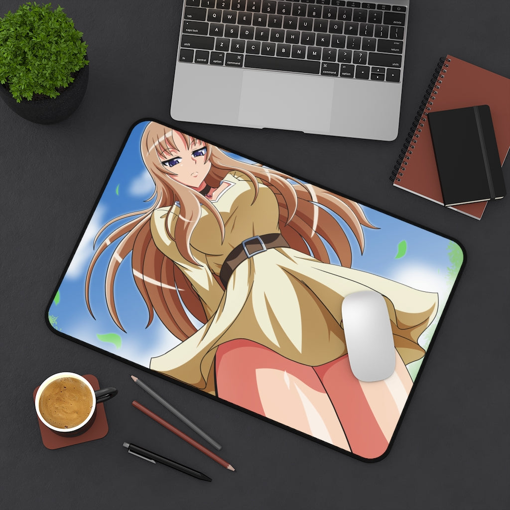 Thick Thighs Aquila Yuna Saint Seiya Desk Mat- Sexy Anime Girl Mousepad - Gaming Playmat