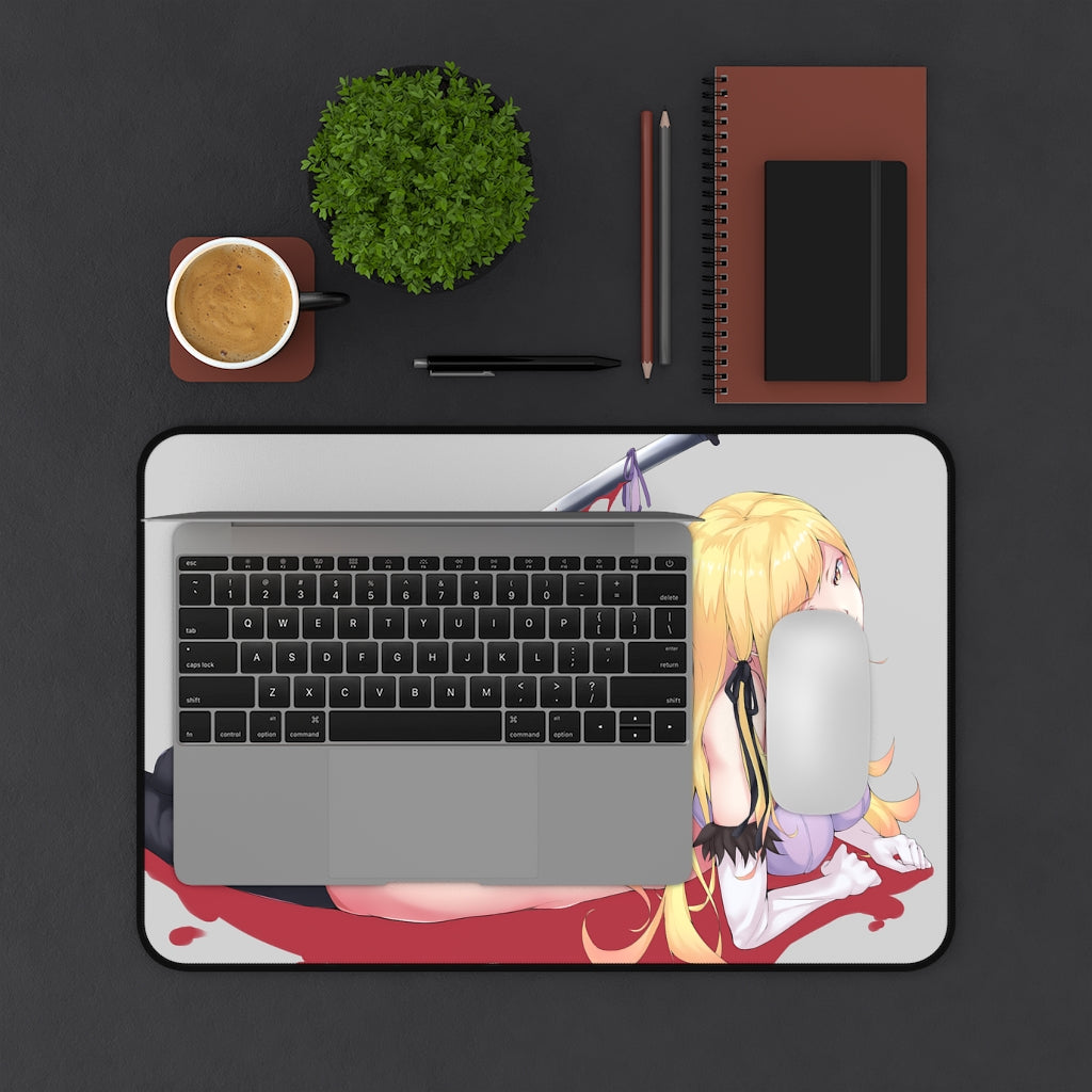 Monogatari Series Ecchi Mousepad - Nude Shinobu Oshino - Large Desk Mat