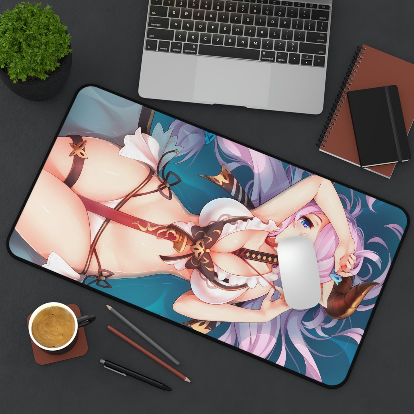 Sexy Narmaya Granblue Fantasy Desk Mat - Non Slip Gaming Mousepad