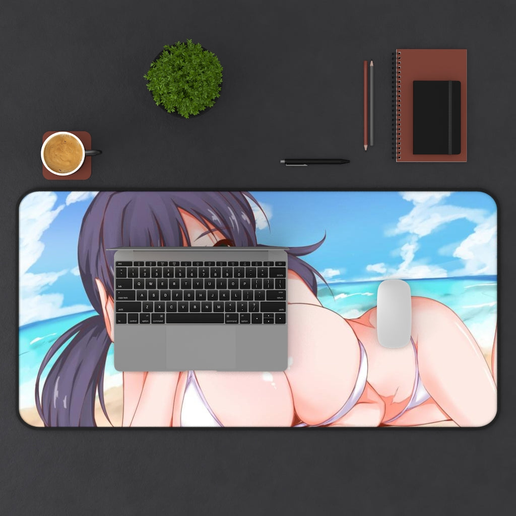 Toujou Nozomi Love Live Huge Bikini Boobs Desk Mat - Non Slip Mousepad