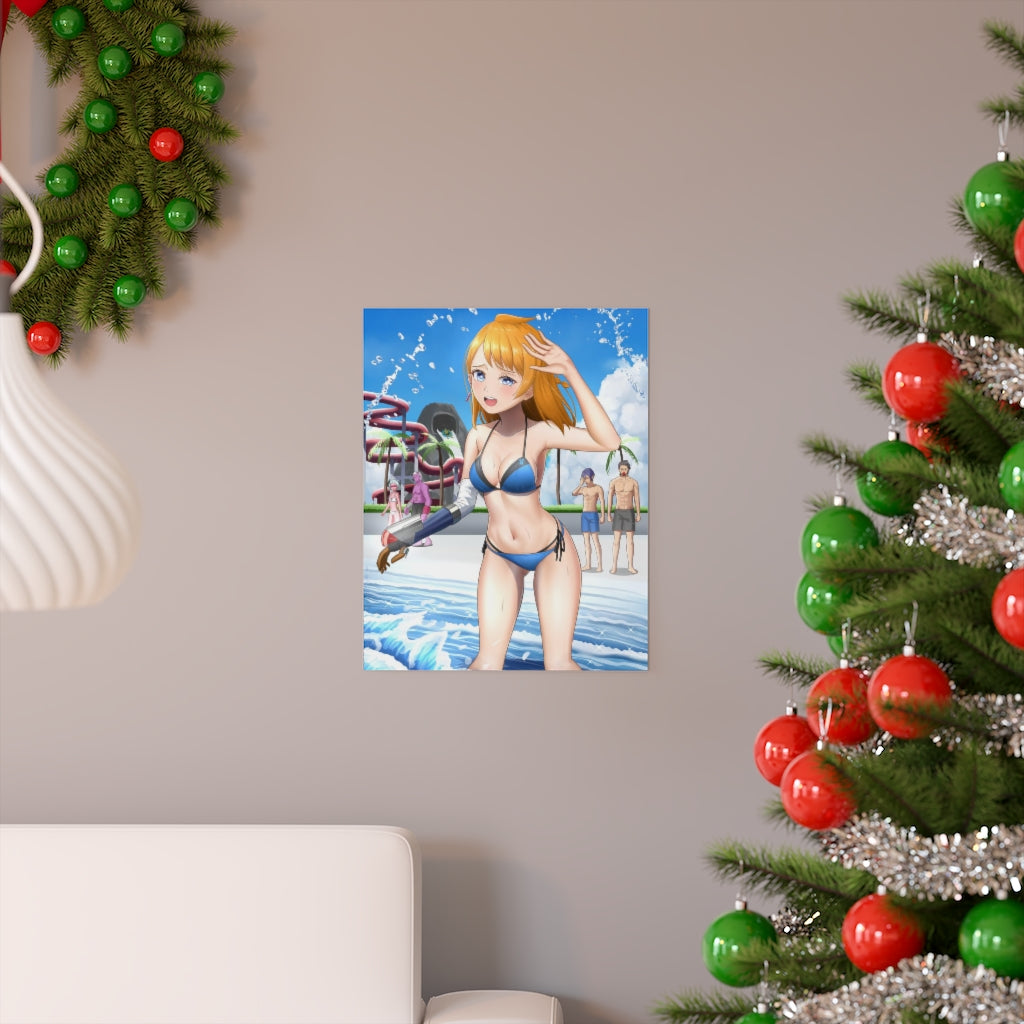 Natsume Bikini Decadence Poster - Lewd Premium Matte Vertical Poster - Adult Wall Art