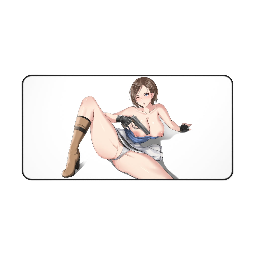 Resident Evil Hentai Tits Jill Valentine Desk Mat - Ecchi Mousepad - Adult Playmat