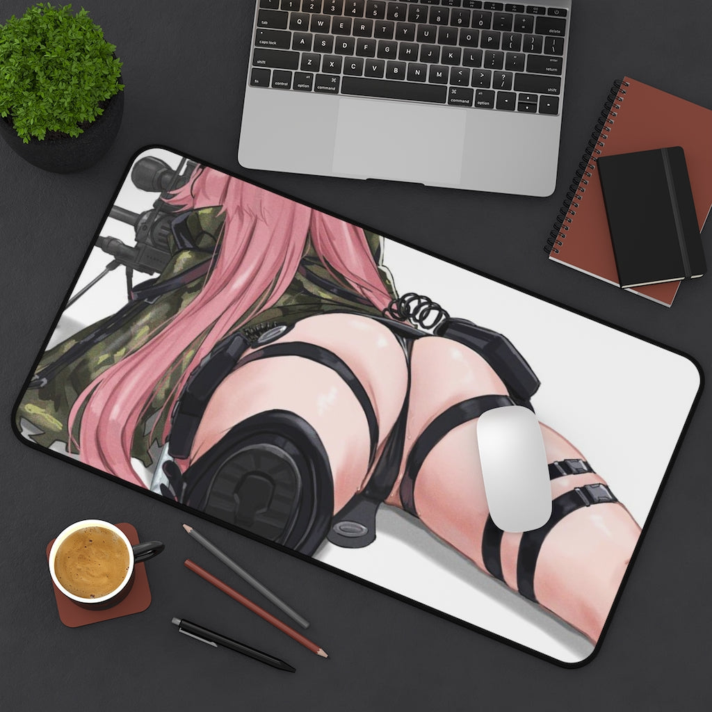 Girls Frontline Ecchi Mousepad - Thick Butt NTW 20 Large Desk Mat - Sexy Gaming Playmat