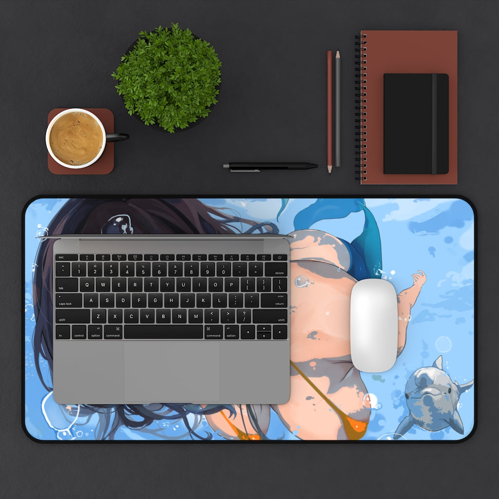 Komi San Sexy Mousepad - Mermaid Komi Can'T Communicate Ecchi Desk Mat - Anime Playmat