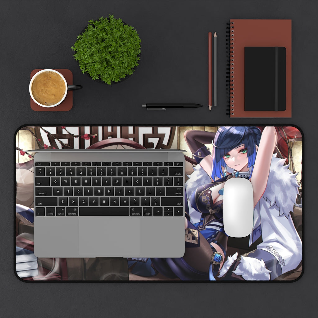 Genshin Impact Sexy Yelan Desk Mat - Non Slip Mousepad