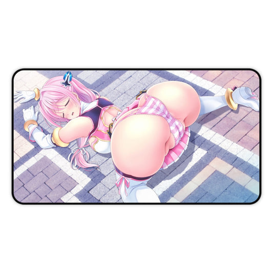 Aigan Tenshi Cheery Pink Big Butt Desk Mat - Non Slip Mousepad