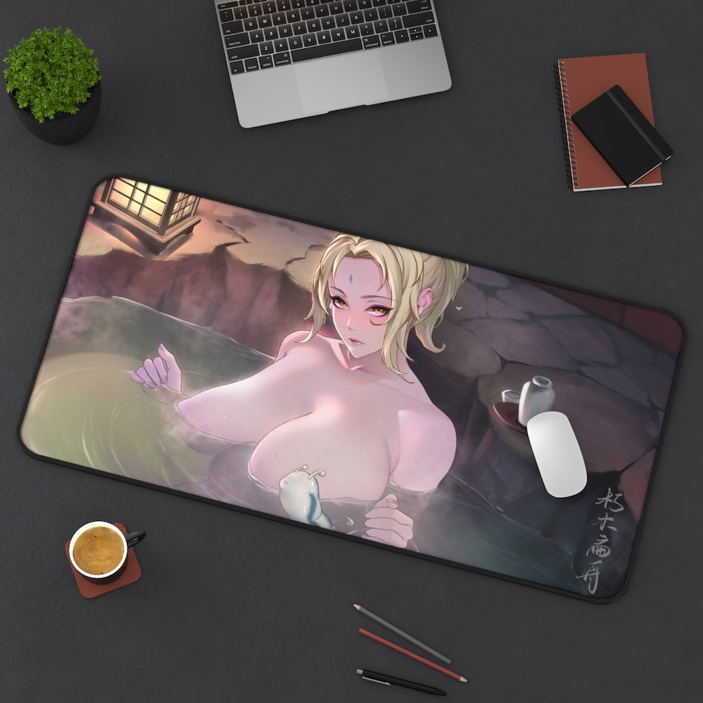 Onsen Tsunade Nude Tits Naruto Desk Mat - Lewd Mousepad - Sexy Anime Girl Playmat