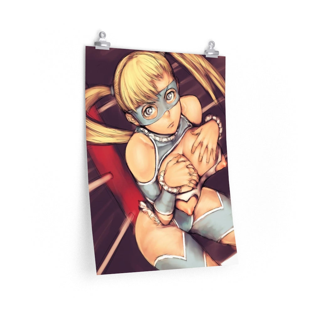 Rainbow Mika Street Fighter Poster - Lewd Premium Matte Vertical Poster - Adult Wall Art