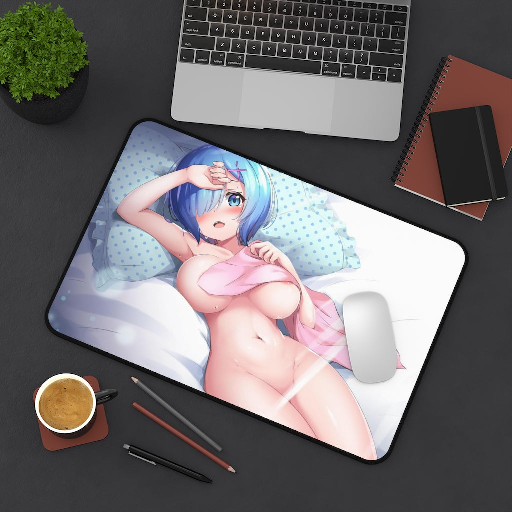 Re Zero Sexy Mousepad - Nude Rem Desk Mat - Ecchi Isekai Anime Playmat