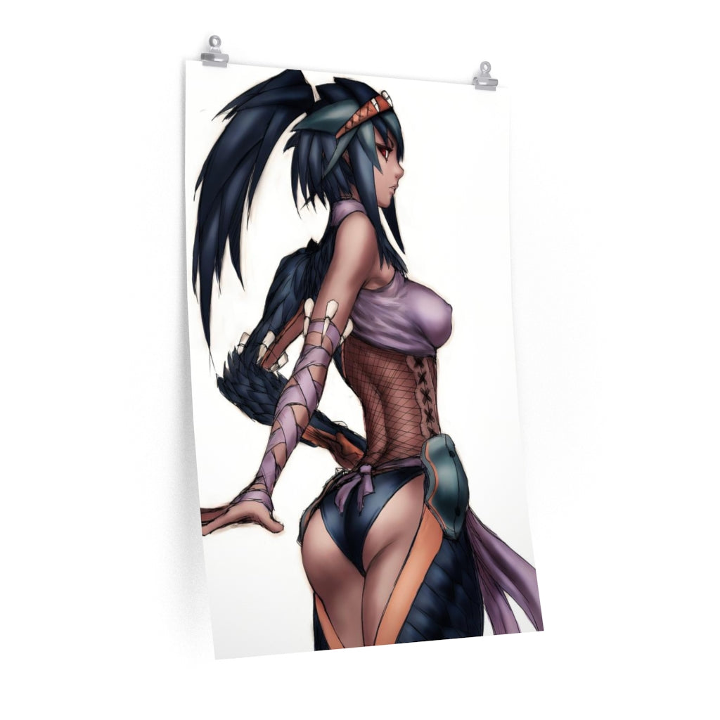 Nargacuga Monster Hunter Poster - Lewd Premium Matte Vertical Poster - Adult Wall Art