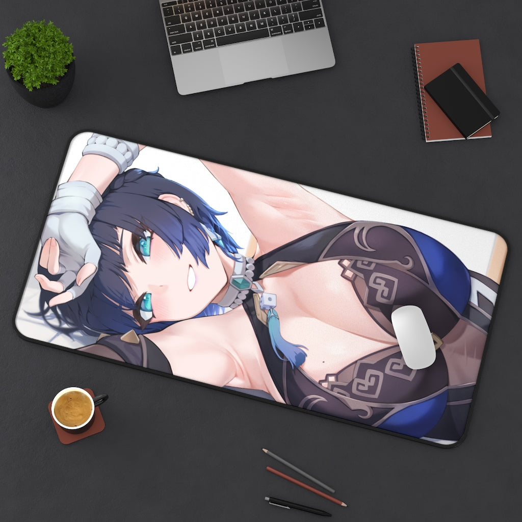 Genshin Impact Yelan Waifu Desk Mat - Non Slip Mousepad