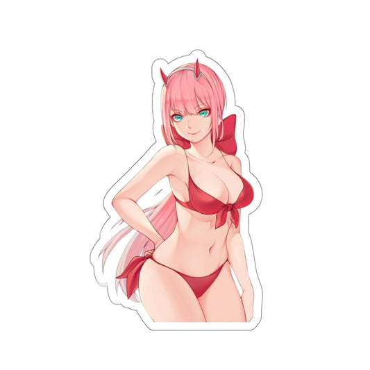 Zero Two Bikini Waterproof Sticker - Ecchi Decal - Darling in the Franxx