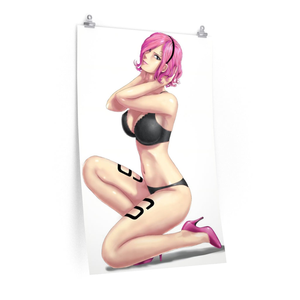 Sexy Lingerie Vinsmoke Reiju One Piece Ecchi Poster - Premium Matte Vertical Poster