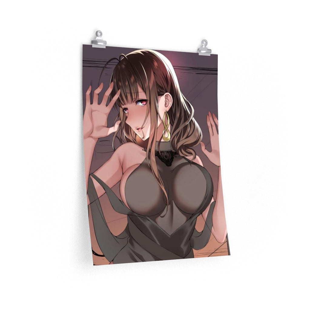 DSR 50 Girls Frontline Boobs Press Poster - Lewd Premium Matte Vertical Poster - Adult Wall Art