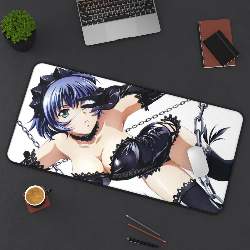 Ikkitousen Sexy Mousepad - Leather Lu Meng Desk Mat - Ecchi Playmat