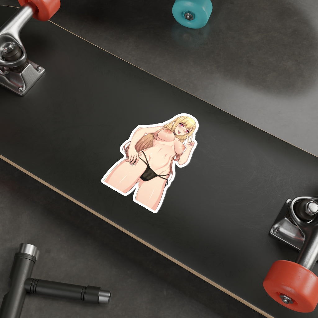 Sexy Cosplay Doll Marin Topless Hentai Waterproof Sticker - Ecchi Vinyl Decal