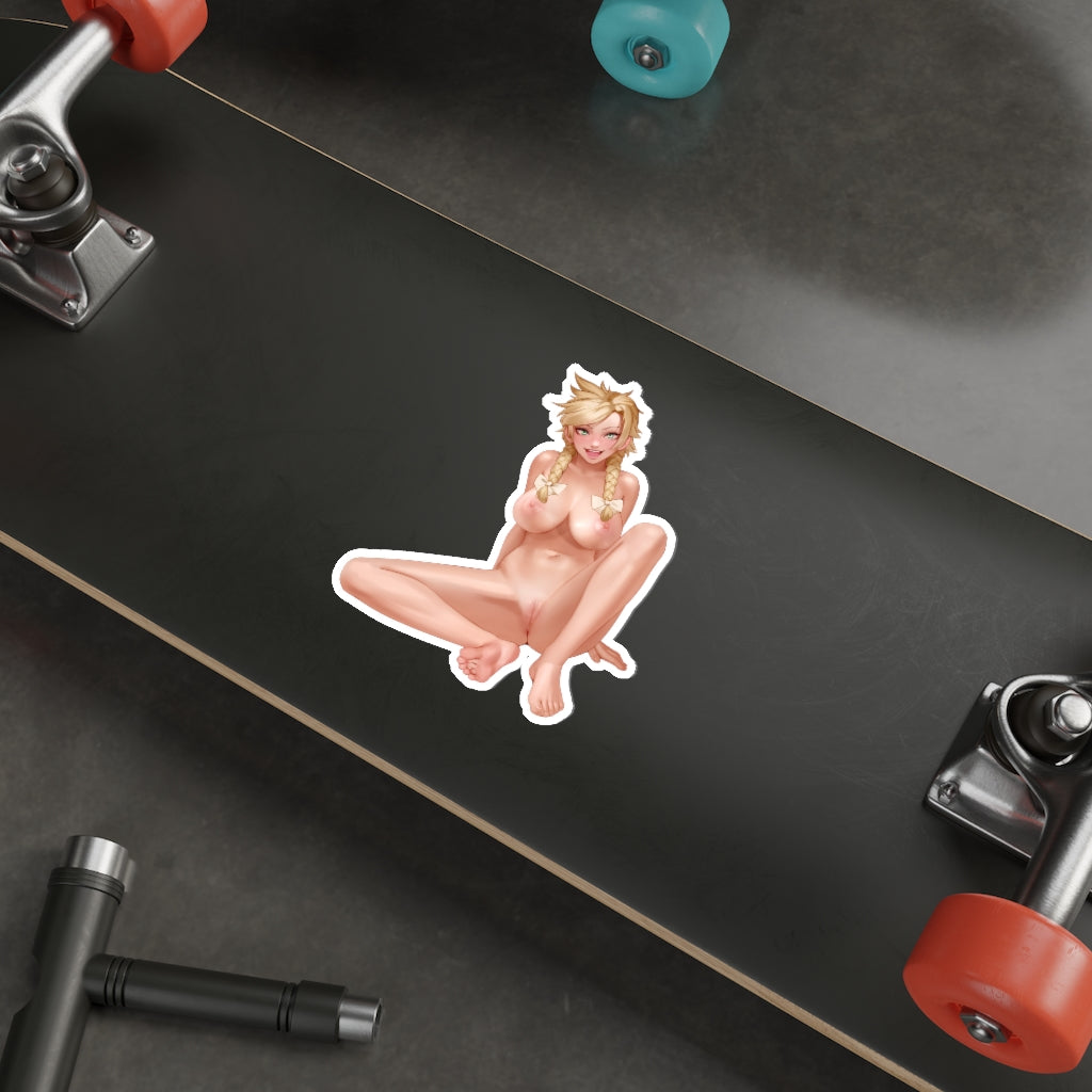 Nude Cloud Strife Female Gender Swap Final Fantasy 7 Hentai Waterproof Sticker - Ecchi Vinyl Decal