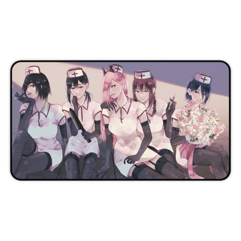 Chainsaw Man Sexy Mousepad - Hot Nurses Waifus Anime Desk Mat - Ecchi Playmat