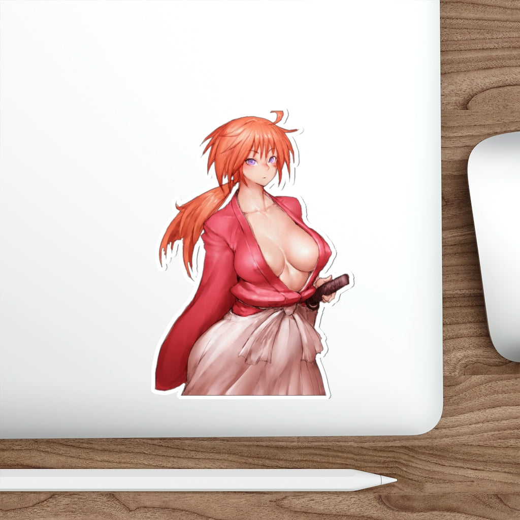Sexy Female Kenshin Himura Waterproof Sticker - Ecchi Vinyl Decal