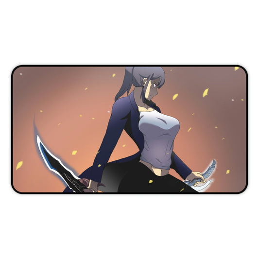 Solo Leveling Jin-ah the Hunter Gaming Mousepad - XXL Anime Desk Mat - Manhwa Desk Pad