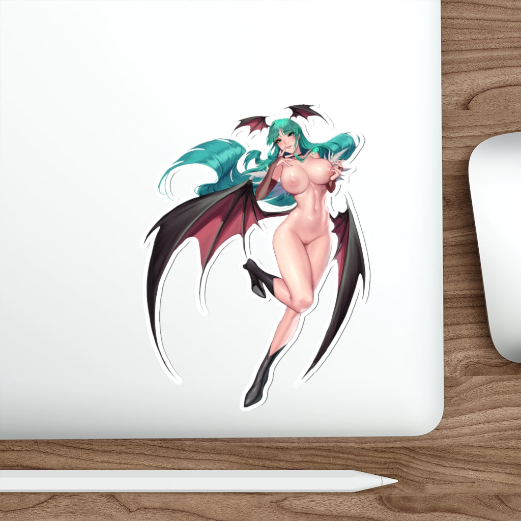 Morrigan Aensland Darkstalkers Hentai Nude Waterproof Sticker - Ecchi Vinyl Decal