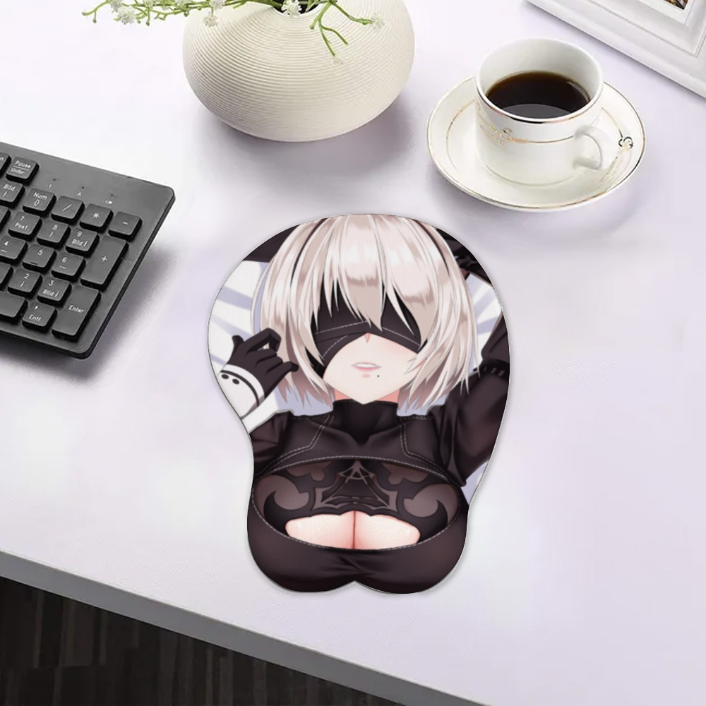 3D Silicone Mousepad | Oppai Mouse Pad | Silicone chest  mousepad