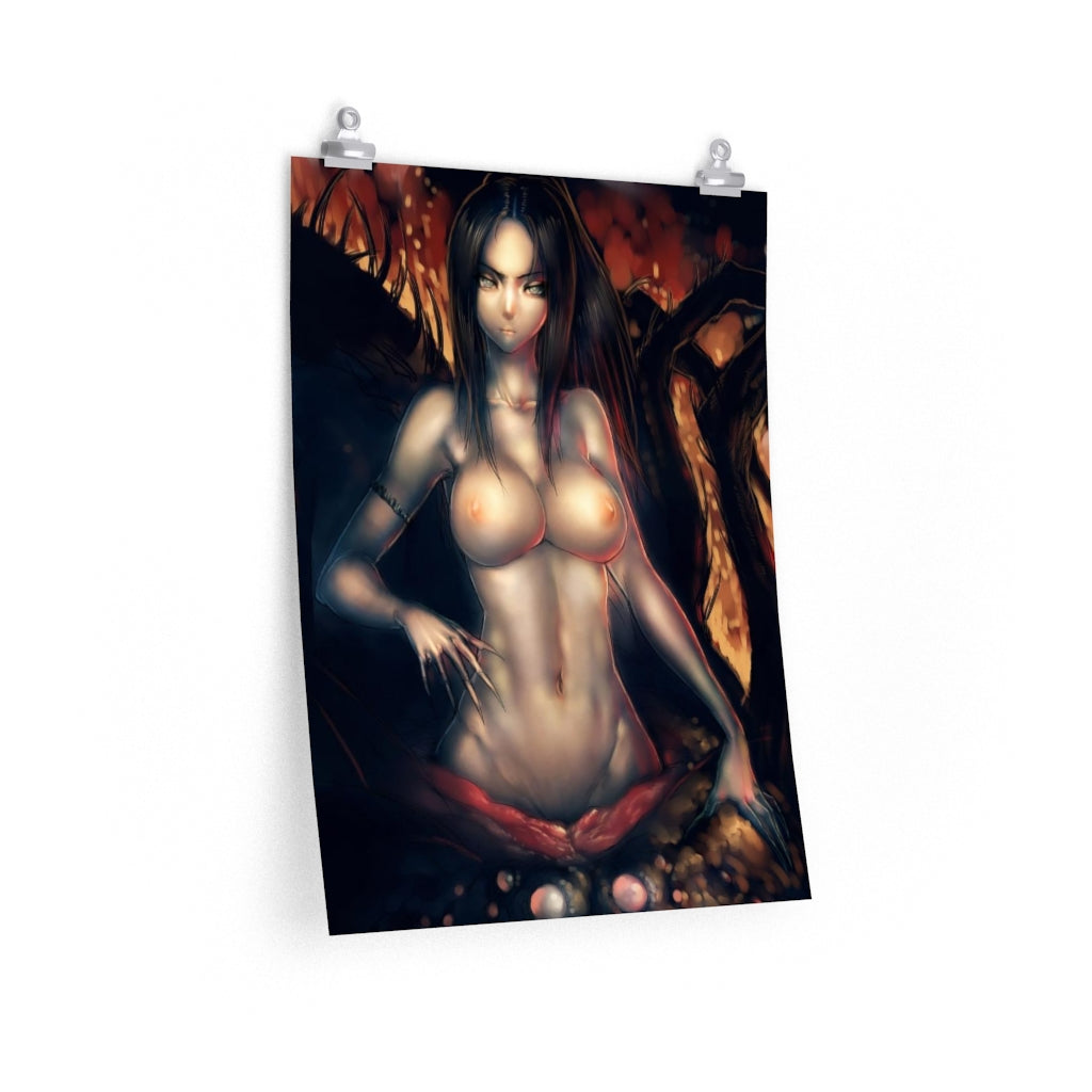 Chaos Witch Quelaag Dark Souls Poster - Lewd Premium Matte Vertical Poster - Adult Wall Art