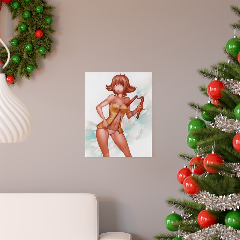 Selphie Tilmitt Final Fantasy 8 Poster - Lewd Premium Matte Vertical Poster - Adult Wall Art