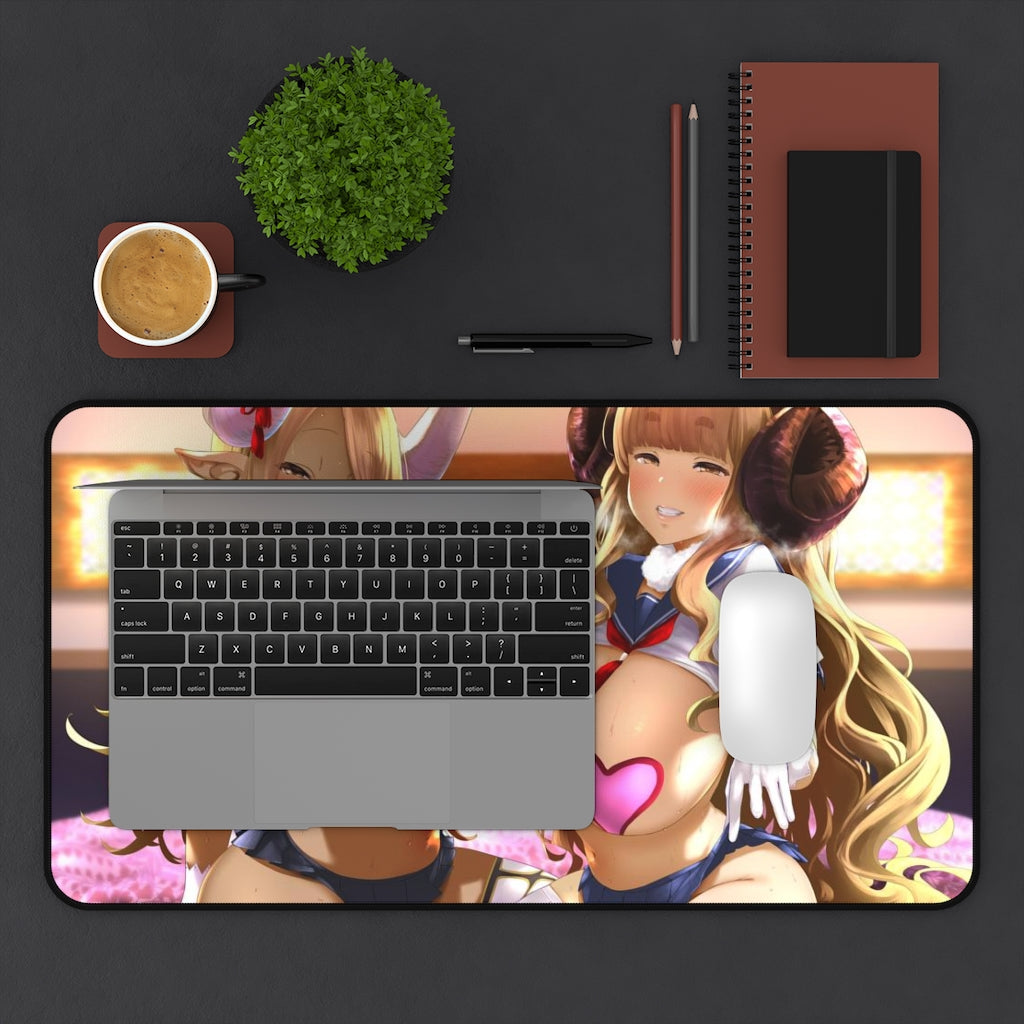 Granblue Fantasy Sexy Mousepad - Thick Waifus Pasties Anime Desk Mat - Ecchi Playmat