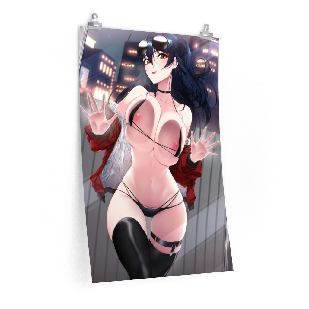 Nude Pressed Boobs Taihou Azur Lane Poster - Lewd Premium Matte Vertical Poster - Adult Wall Art