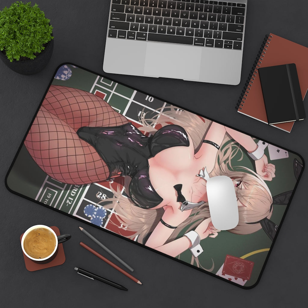 Nijisanji Sexy Mousepad - Bunny Girl Furen E Lustario Vtuber Desk Mat - Ecchi Playmat