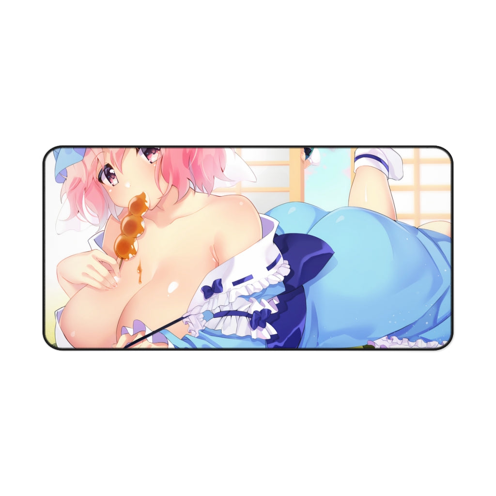 Sexy Boobs Yuyuko Saigyouji Touhou Desk Mat - Non Slip Mousepad